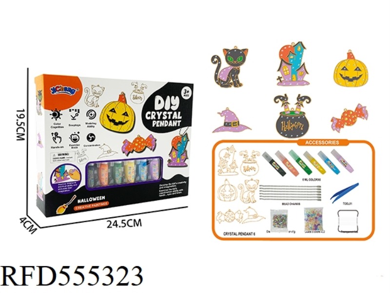 DIY CRYSTAL PASTEL PAINTING - HALLOWEEN A