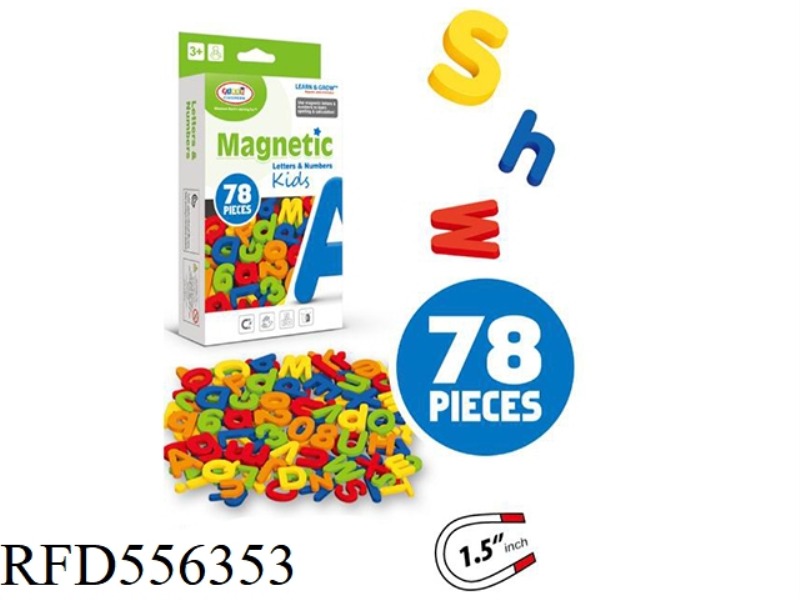 MAGNETIC ALPHANUMERIC CARD HEAD BOX (1.5 INCHES)78PCS