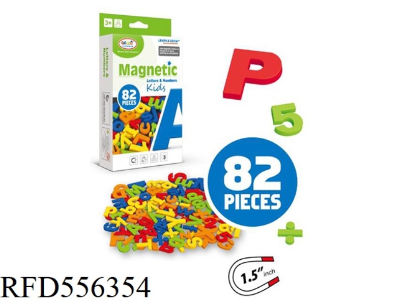 MAGNETIC DIGITAL SYMBOL CARD HEAD BOX (1.5 INCHES)82PCS
