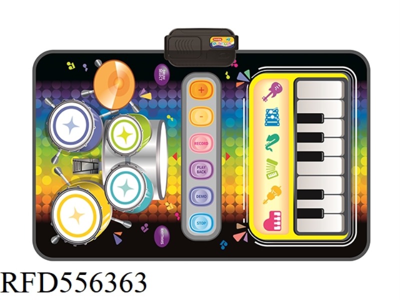 CHILDREN'S MUSIC PIANO AND DRUM TWO-IN-ONE GAME BLANKET