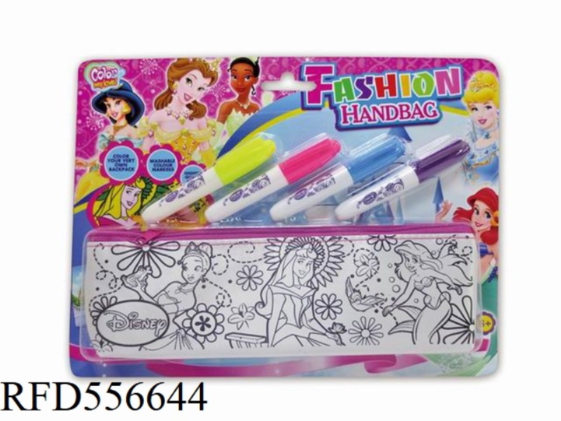 DIY PINK BARBIE PEN CASE (4 COLOR WASHABLE PENS)