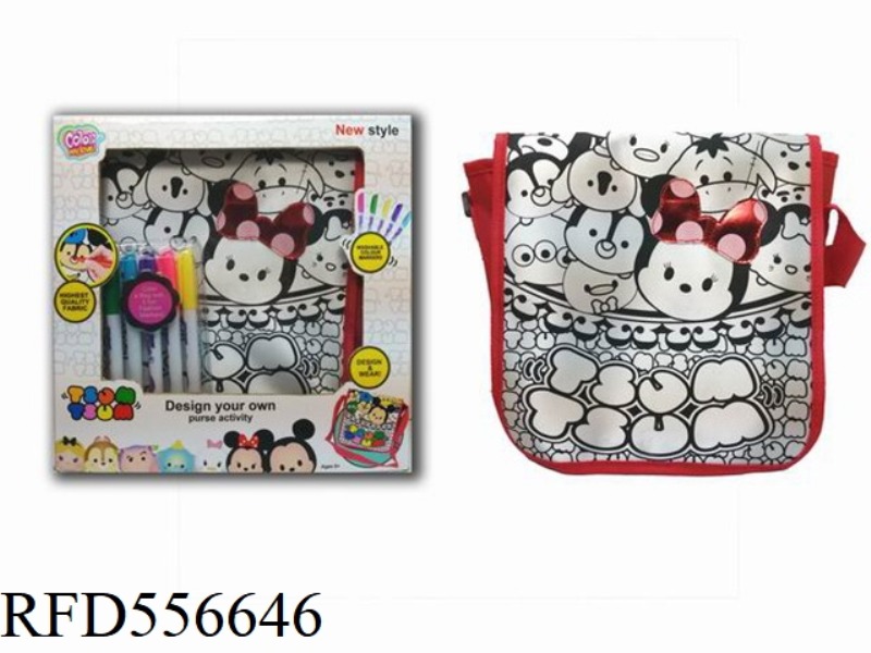 TSUM NEW MICKY PAINTED WATERCOLOR BACKPACK (5 COLOR WASHABLE PEN)