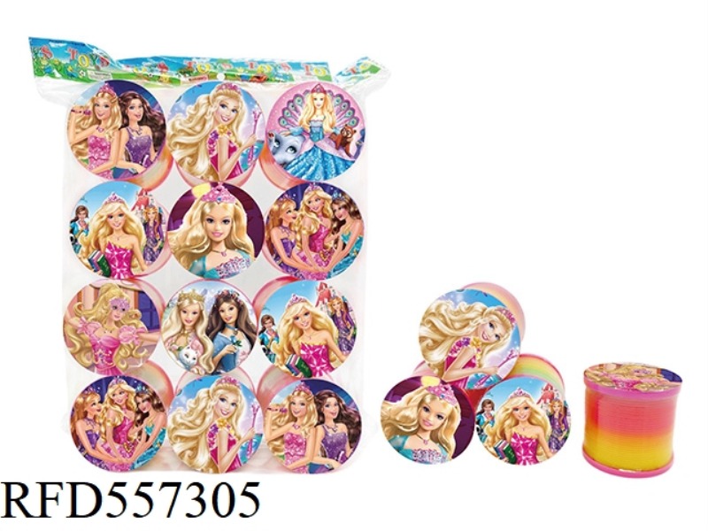 BARBIE COVER RAINBOW RING 12 PIECES