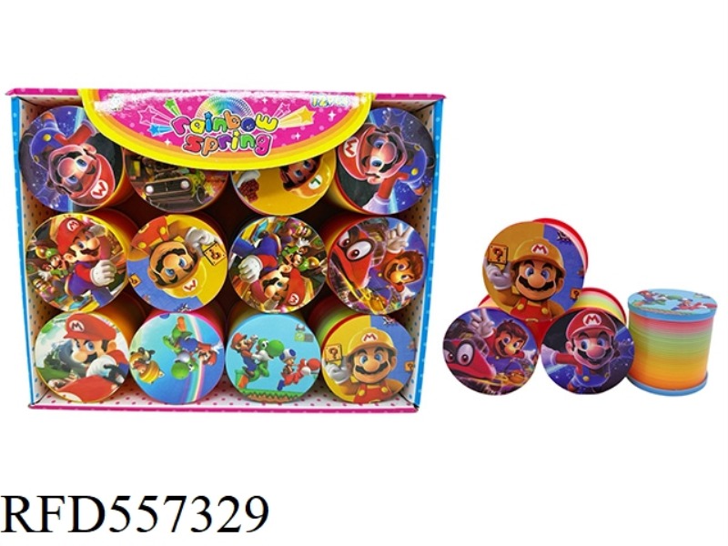 MARIO LID RAINBOW RING 12 PIECES