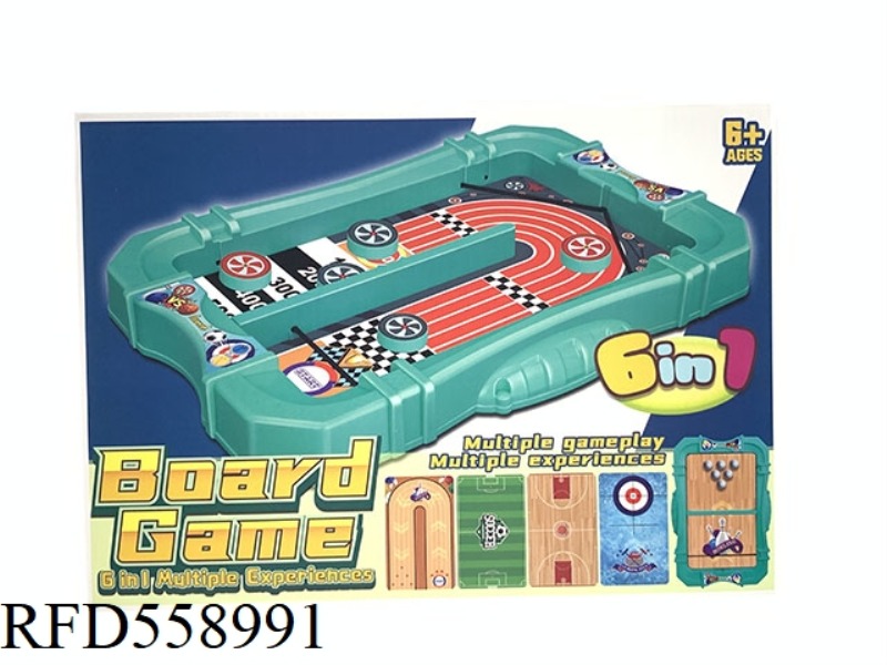 BOARD GAME CATAPULT SPORTS 6 IN 1