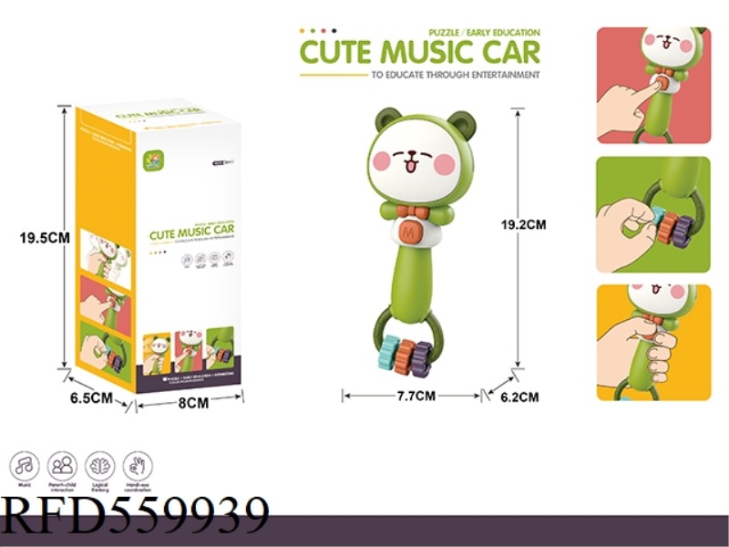 CUTE CARTOON MUSIC PUZZLE HAND RINGER