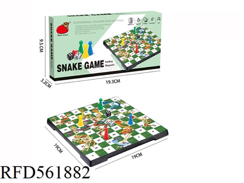 FOLD MAGNETIC SNAKES AND LADDERS