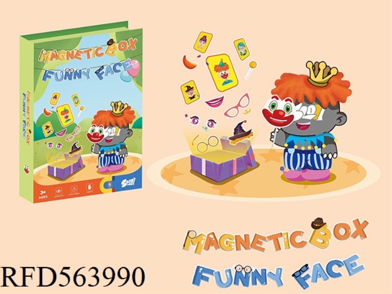 MAGNETIC PUZZLE FEATURES CHANGE FACE FUNNYFACE
