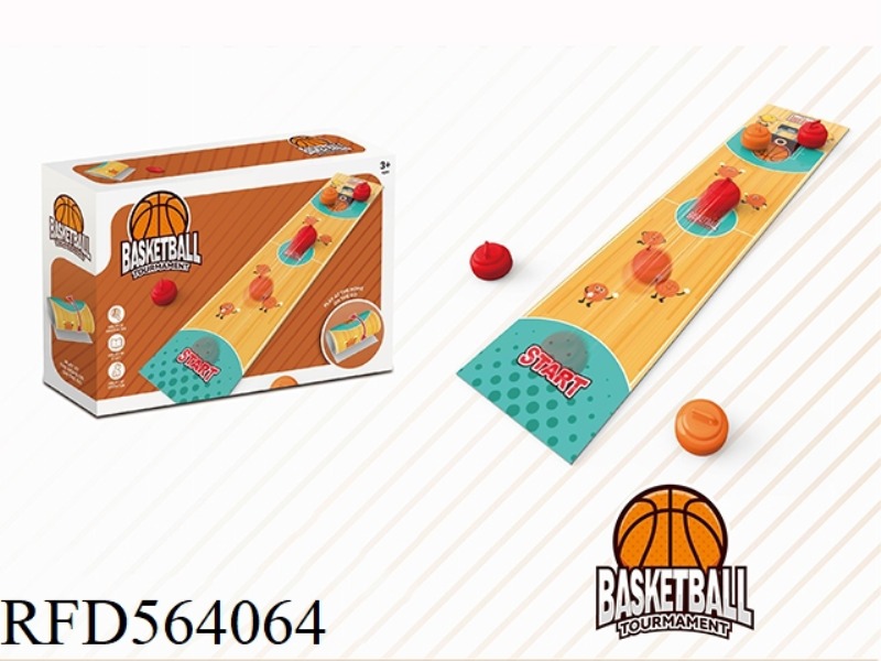 BASKETBALL TABLE CURLING GAME