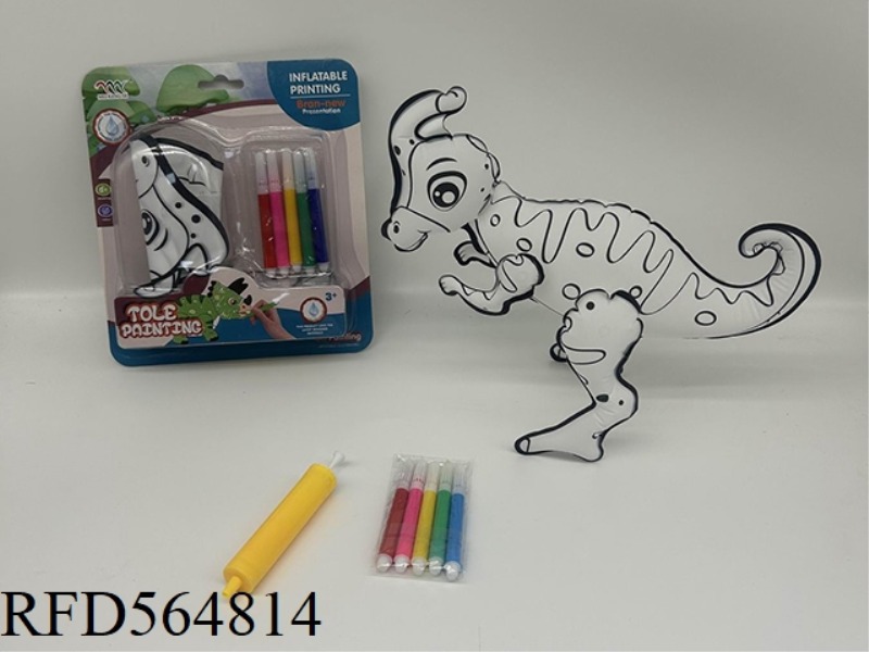 DIY HAND-PAINTED PARASAUROLOPHUS WITH SMALL AIR CYLINDER