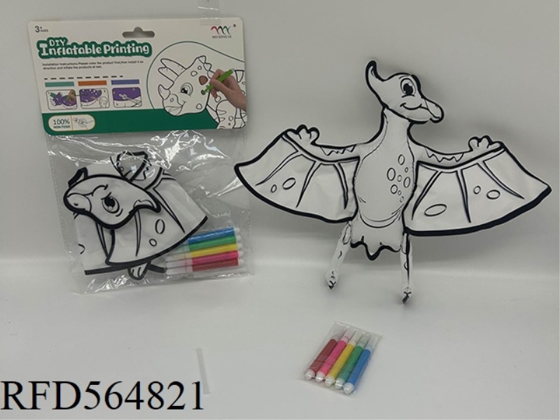 DIY HAND-PAINTED PTEROSAUR PIPING