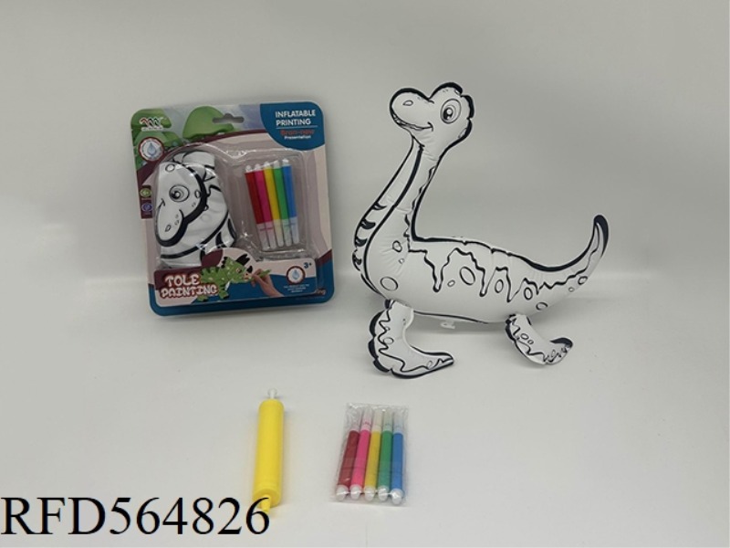 DIY HAND PAINTED PLESIOSAUR WITH SMALL AIR CYLINDER