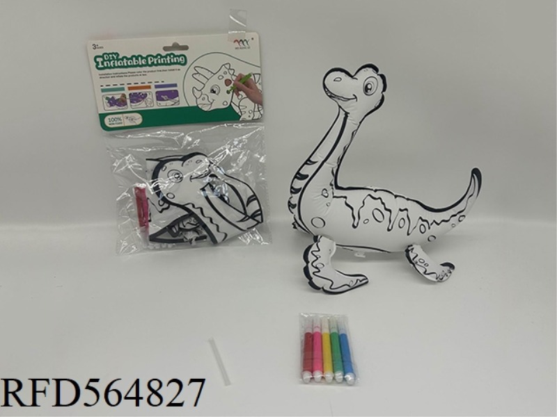 DIY HAND PAINTED PLESIOSAUR PIPING
