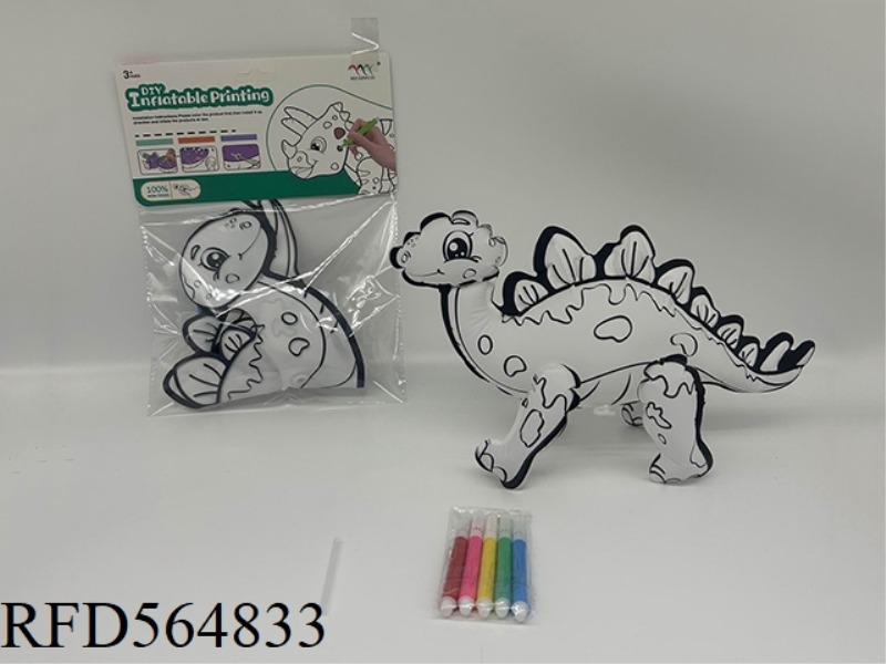 DIY HAND-PAINTED STEGOSAURUS PIPING