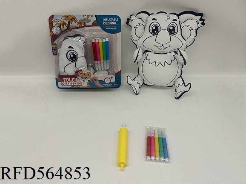 DIY HAND-PAINTED KOALA WITH SMALL AIR CYLINDER
