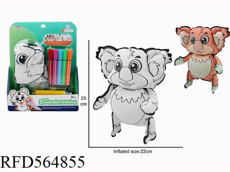 DIY HAND-PAINTED KOALA WITH SMALL AIR CYLINDER