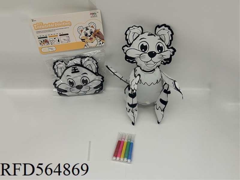 DIY HAND-PAINTED TIGER PIPING