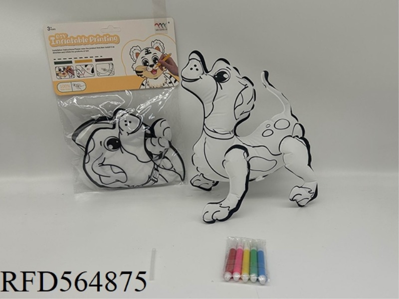 DIY HAND-PAINTED UPTURNED DOG PIPING