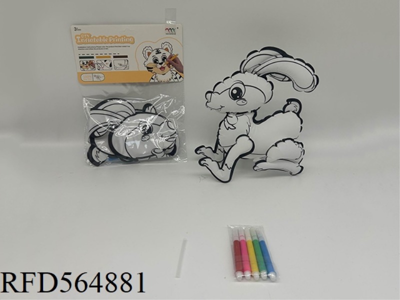 DIY HAND-PAINTED RABBIT PIPING