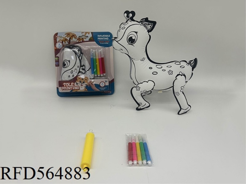 DIY HAND-PAINTED DEER WITH SMALL AIR CYLINDER