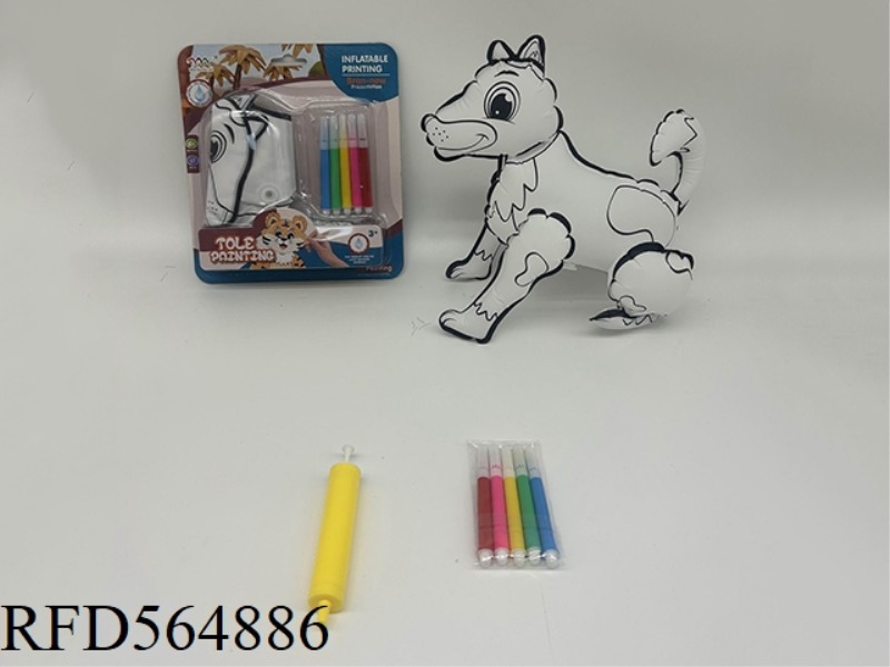 DIY HAND-PAINTED DOG WITH SMALL AIR HOLDER