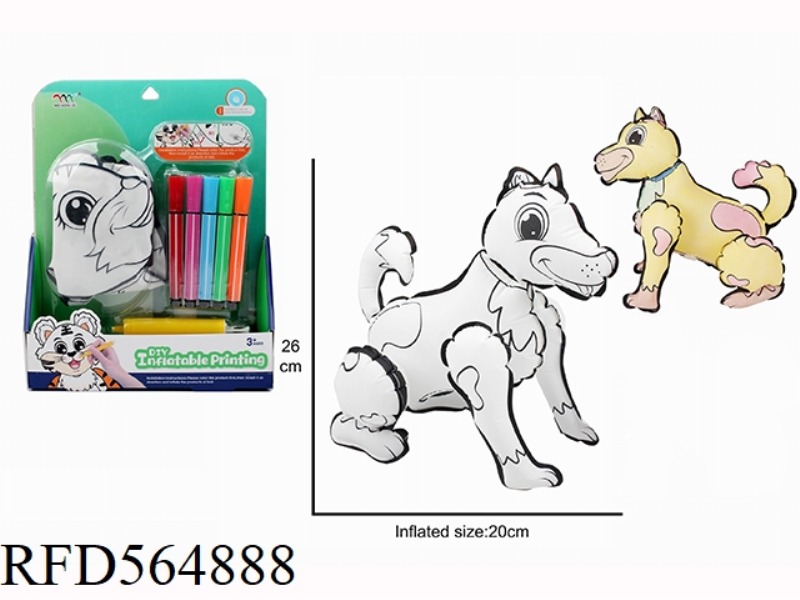 DIY HAND-PAINTED DOG WITH SMALL AIR HOLDER
