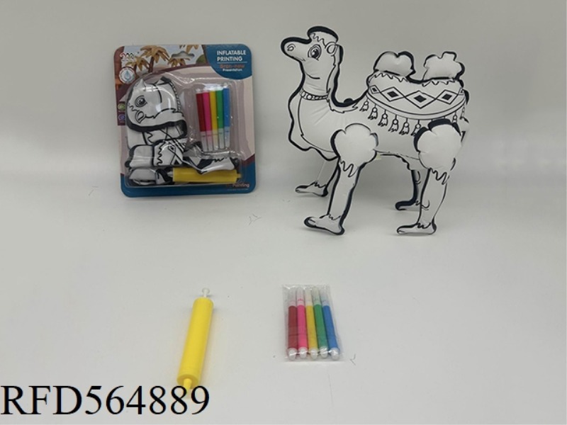 DIY HAND-PAINTED CAMEL WITH SMALL AIR CYLINDER