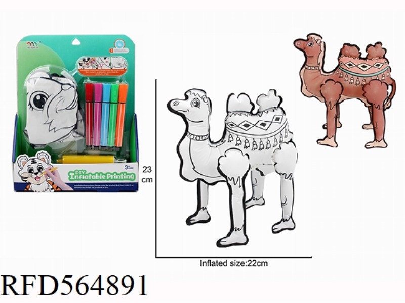 DIY HAND-PAINTED CAMEL WITH SMALL AIR CYLINDER