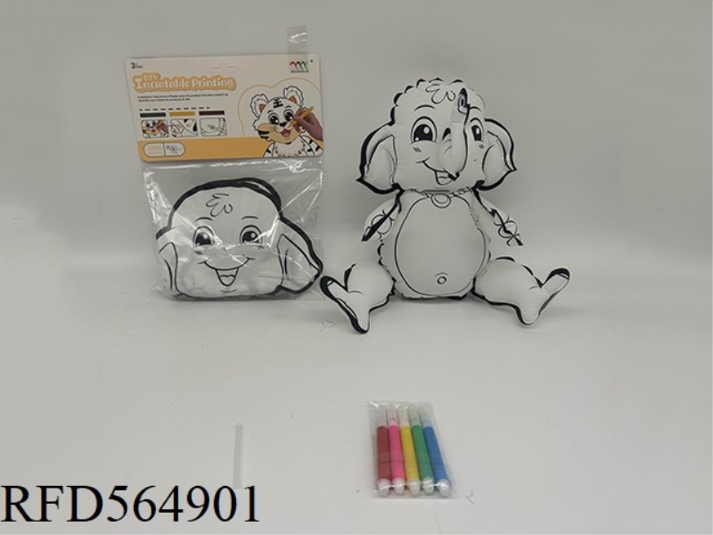 DIY HAND-PAINTED ELEPHANT PIPING
