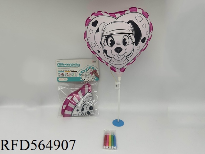 DIY HAND-PAINTED HEART-SHAPED DOG (WITH LIGHTS) PIPING