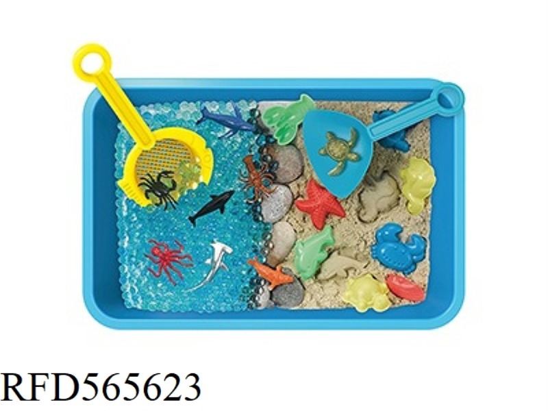 SPACE SAND OCEAN BOTTOM ANIMAL SENSORY BOX