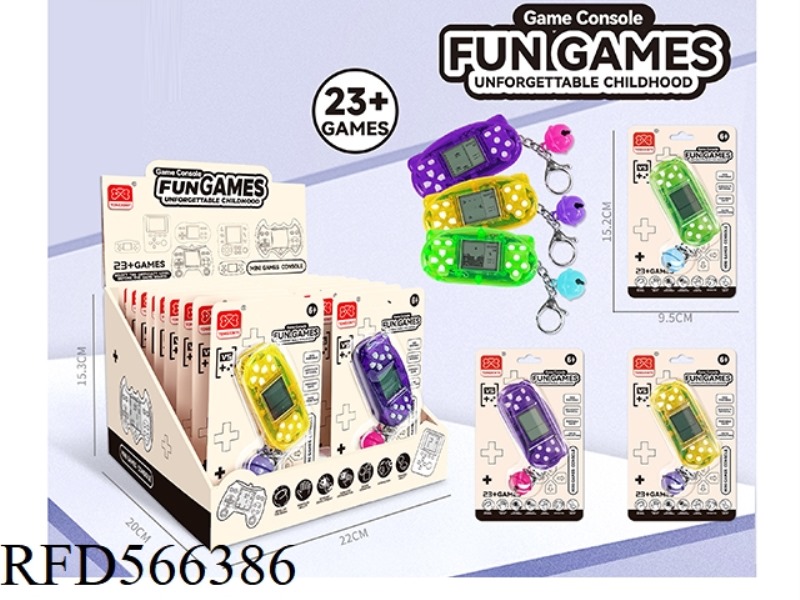 CAT EAR MINI GAME MACHINE KEYCHAIN BELL PENDANT