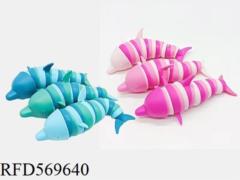 NOVELTY TOY DOLPHIN VENTING DECOMPRESSION TOY FIDGETSLUG