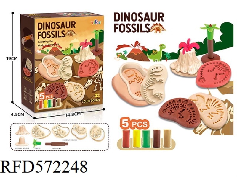 DINOSAUR FOSSIL COLORED MUD