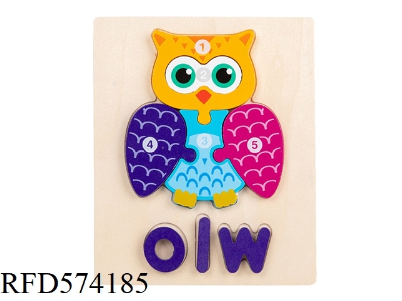 OWL - WOODEN BUCKLE 3D PUZZLE