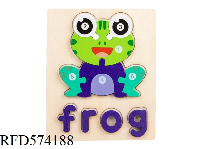 FROG - WOODEN BUCKLE 3D PUZZLE