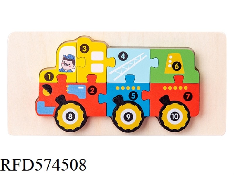 QY -3D JIGSAW OF ENGINEERING VEHICLE SHAPE MATCHING