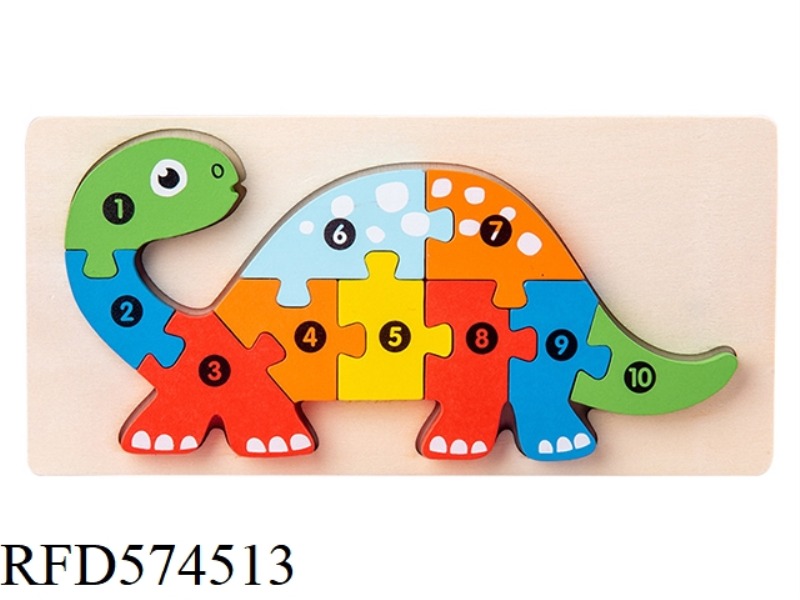 QY - BRACHIOSAURUS SHAPE PAIRED 3D PUZZLE