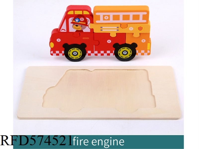 X-FIRE TRUCK (UPGRADED VERSION) SHAPE MATCHING 3D PUZZLE