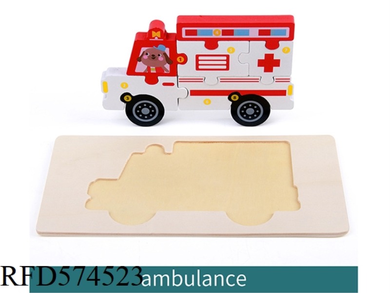 X-AMBULANCE (UPGRADED) SHAPE PAIRED 3D PUZZLE
