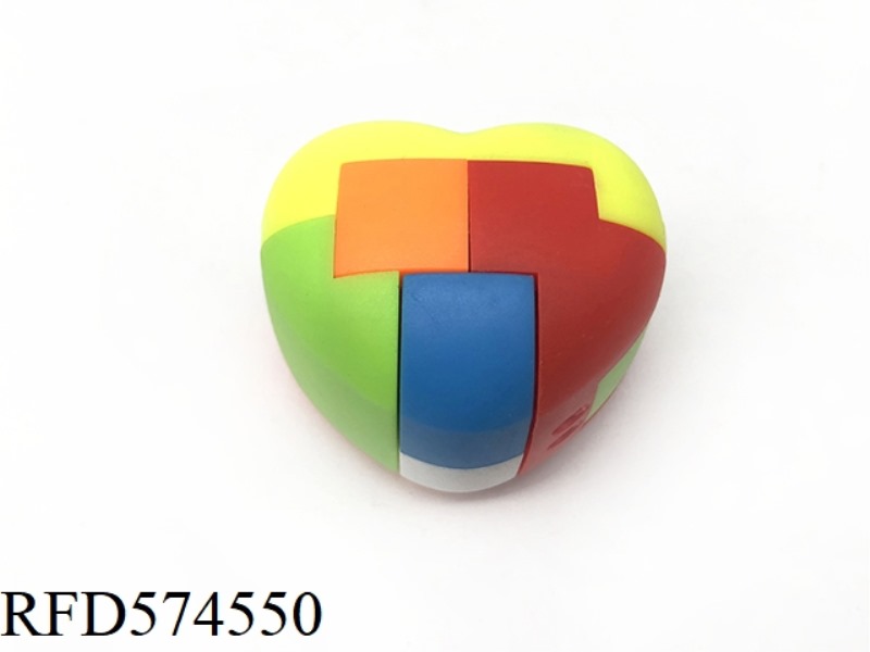 HEART-SHAPED LUBAN LOCK (NO KEYCHAIN)