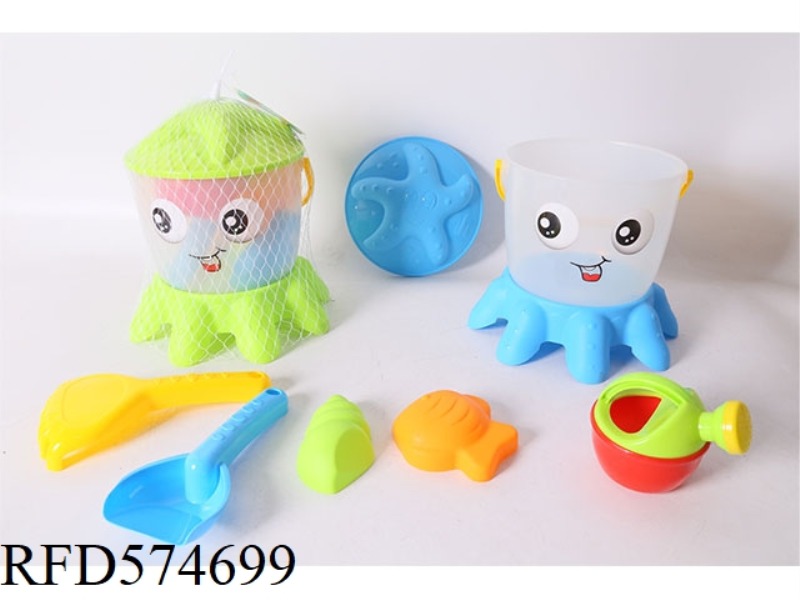 TRANSPARENT SMALL VERSION OCTOPUS EXPRESSION BUCKET