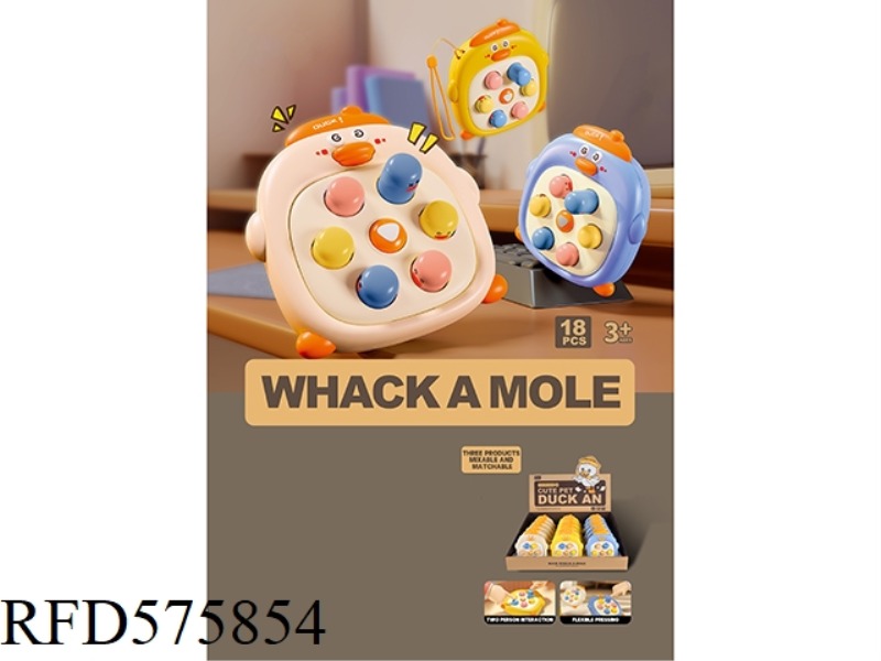 MINI DECOMPRESS WHACK-A-MOLE - CUTE DUCK 18PCS