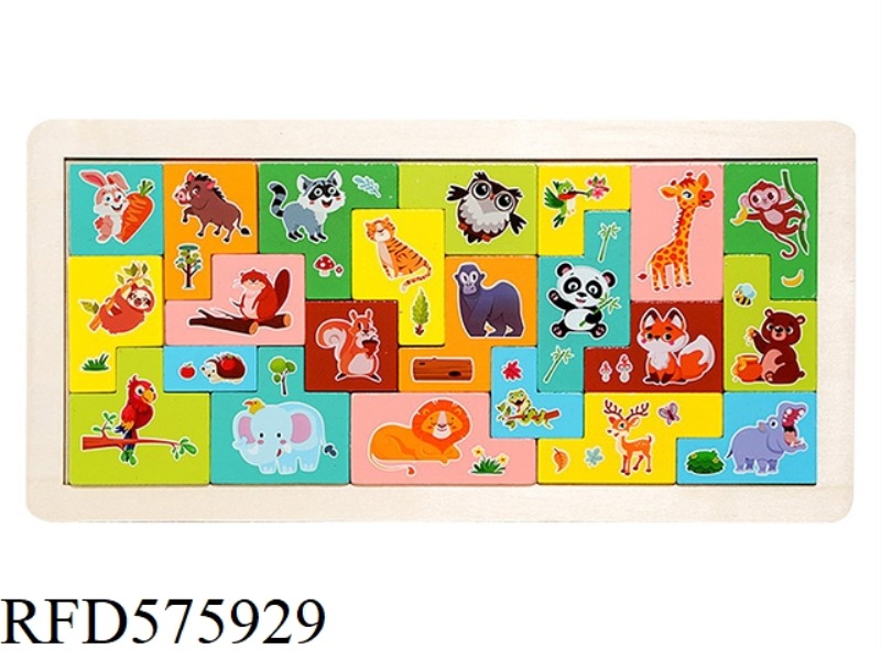 WOODEN THEME BLOCK PUZZLE ANIMAL