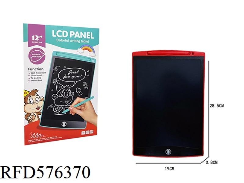 12 INCH LCD WRITING BOARD (MONOCHROME SCREEN)