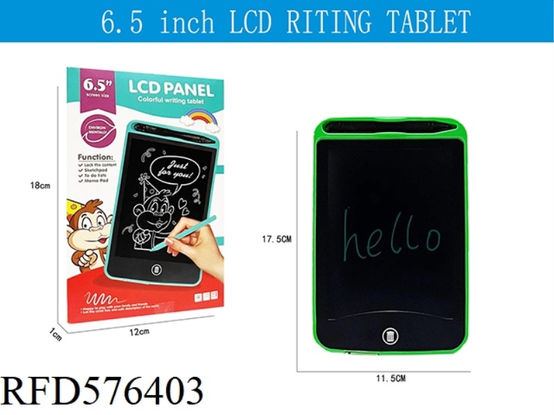 6.5 INCH LCD WRITING BOARD (MONOCHROME SCREEN)