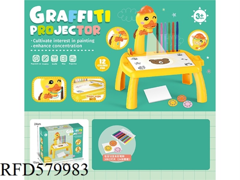 SMALL DUCK PROJECTION DRAWING TABLE (3 SLIDES) (LARGE)