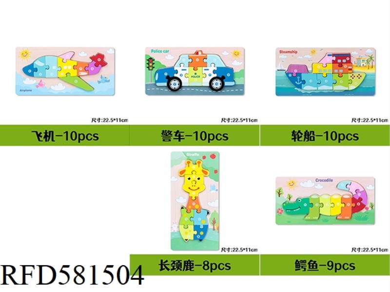 5PCS OF 3D PUZZLES