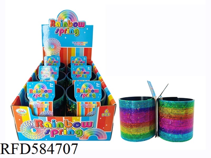 LARGE LASER RAINBOW CIRCLE 6PCS