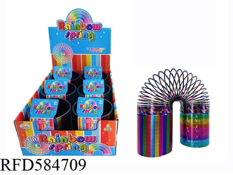 THREE LASER PATTERNS RAINBOW CIRCLE 6PCS